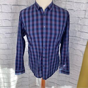 Calvin Klein bodyfit button down dress shirt sz lg